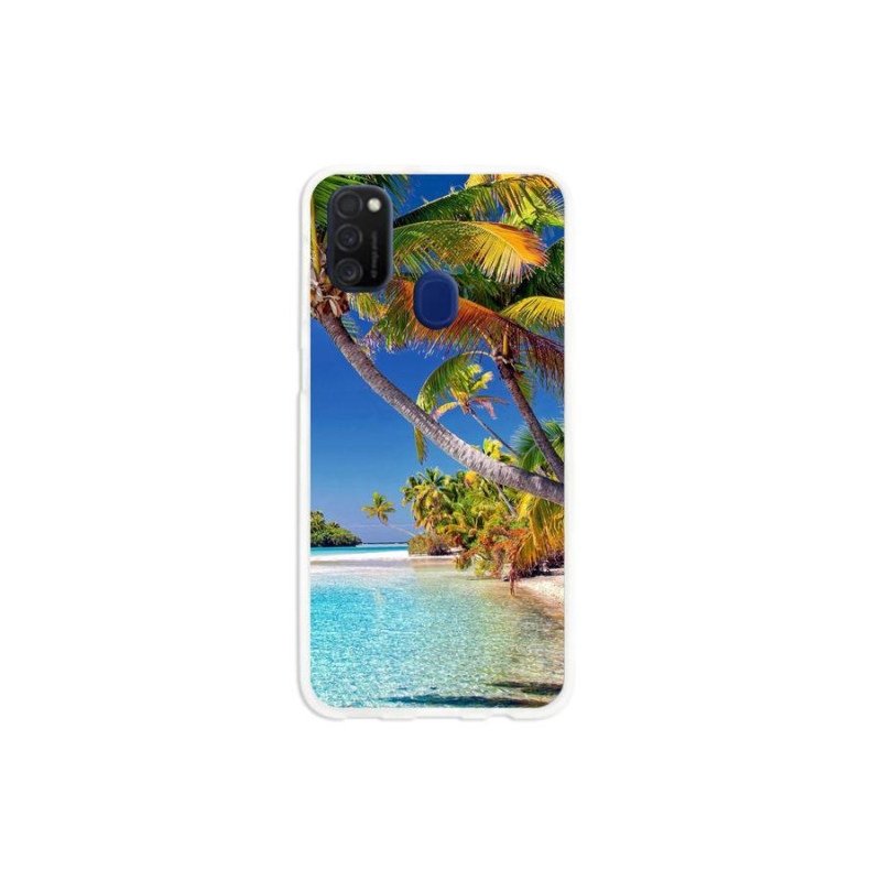 Gelový obal mmCase na mobil Samsung Galaxy M21 - mořská pláž