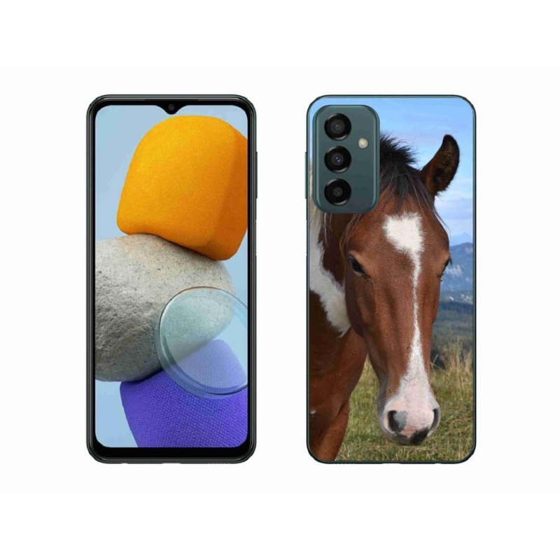 Gelový obal mmCase na mobil Samsung Galaxy M23 5G - hnědý kůň