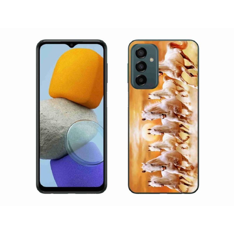 Gelový obal mmCase na mobil Samsung Galaxy M23 5G - koně 2