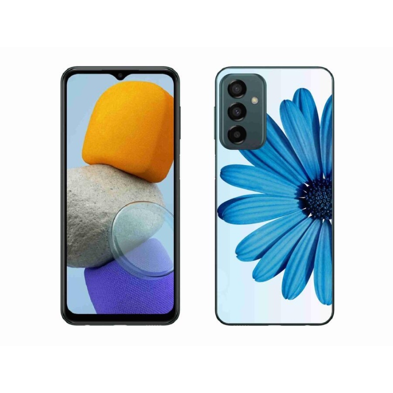 Gelový obal mmCase na mobil Samsung Galaxy M23 5G - modrá kopretina