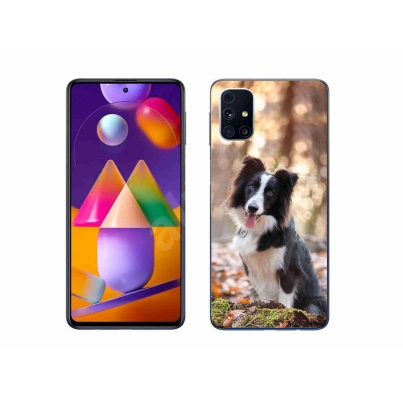 Gelový obal mmCase na mobil Samsung Galaxy M31s - border kolie 1