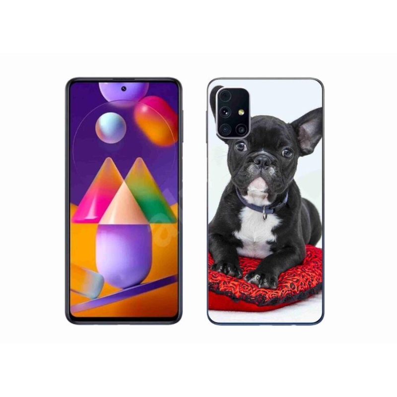 Gelový obal mmCase na mobil Samsung Galaxy M31s - buldok