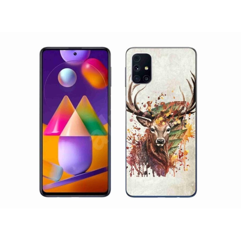 Gelový obal mmCase na mobil Samsung Galaxy M31s - jelen 1