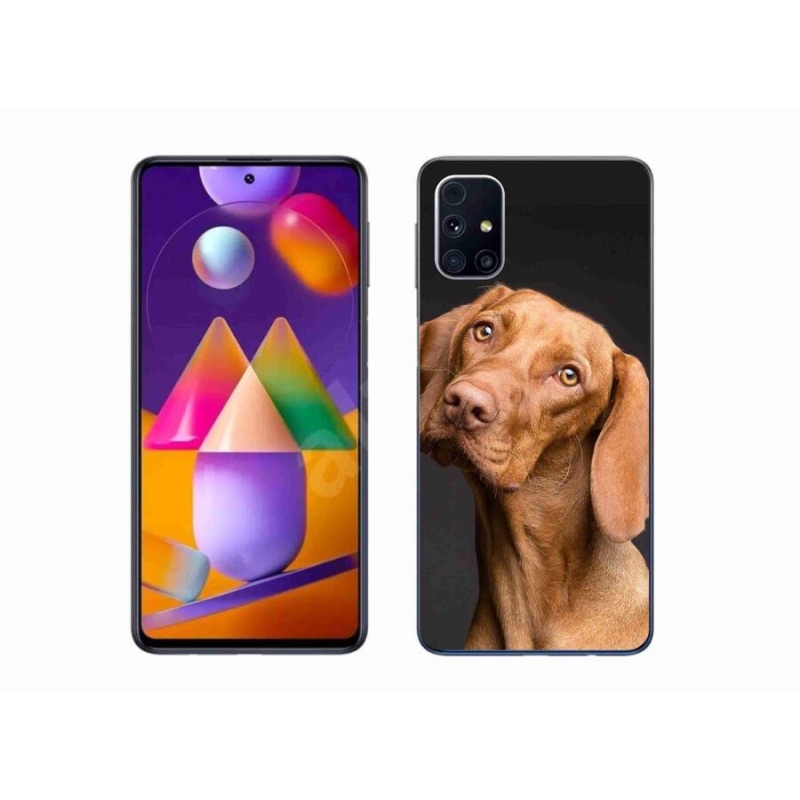 Gelový obal mmCase na mobil Samsung Galaxy M31s - maďarský ohař
