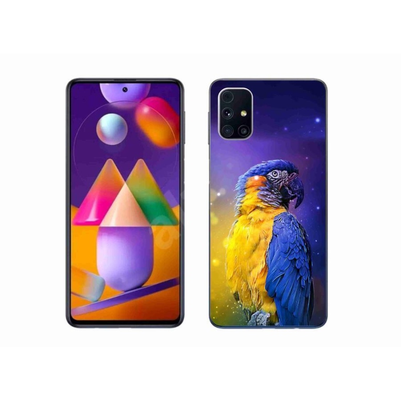 Gelový obal mmCase na mobil Samsung Galaxy M31s - papoušek ara 1
