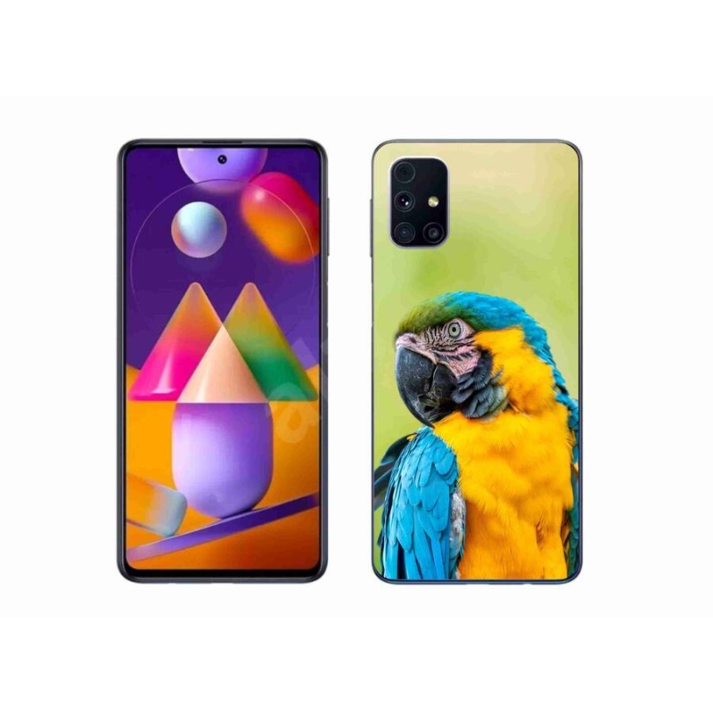 Gelový obal mmCase na mobil Samsung Galaxy M31s - papoušek ara 2