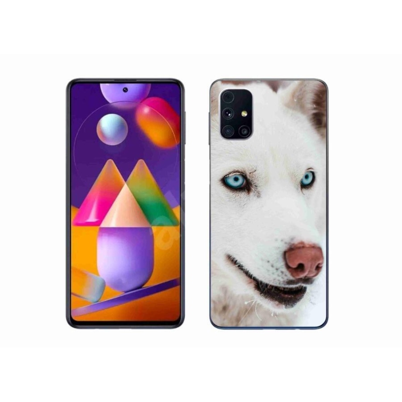 Gelový obal mmCase na mobil Samsung Galaxy M31s - psí pohled