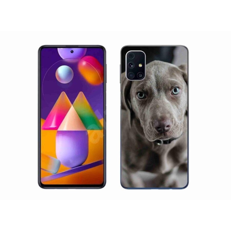 Gelový obal mmCase na mobil Samsung Galaxy M31s - výmarský ohař
