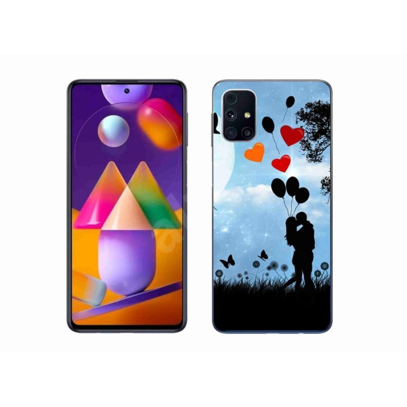 Gelový obal mmCase na mobil Samsung Galaxy M31s - zamilovaný pár