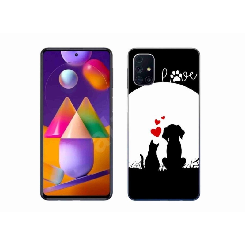 Gelový obal mmCase na mobil Samsung Galaxy M31s - zvířecí láska