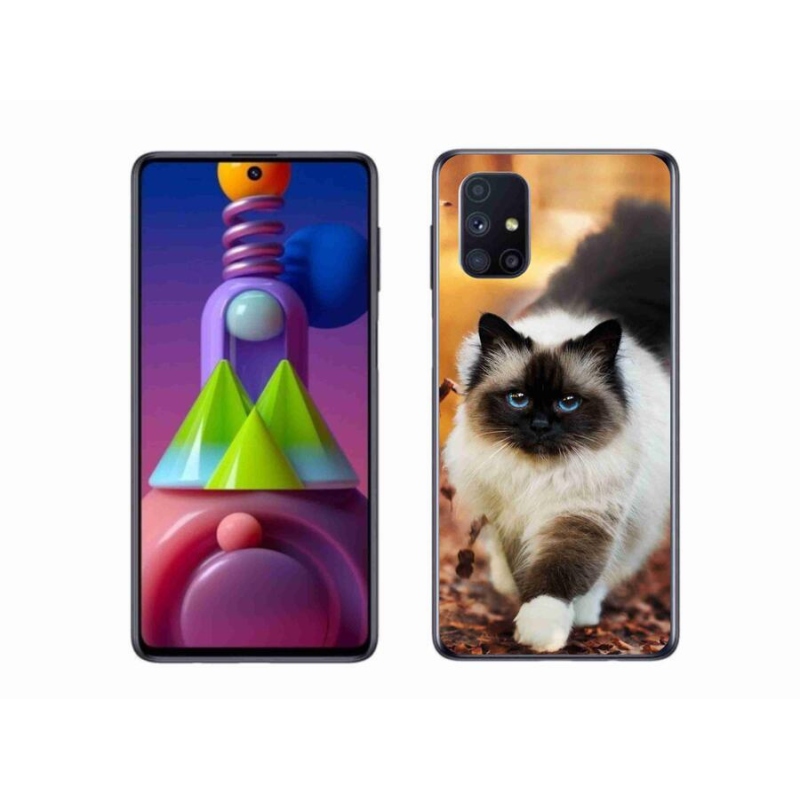 Gelový obal mmCase na mobil Samsung Galaxy M51 - kočka 1