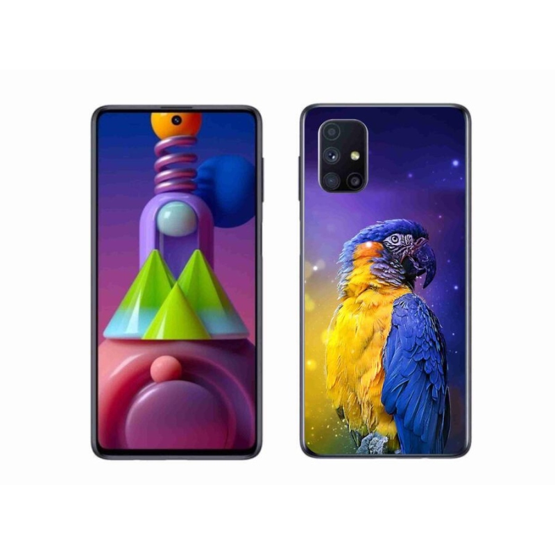 Gelový obal mmCase na mobil Samsung Galaxy M51 - papoušek ara 1
