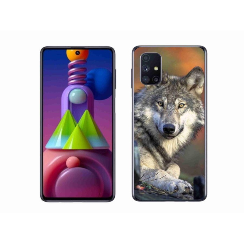Gelový obal mmCase na mobil Samsung Galaxy M51 - vlk