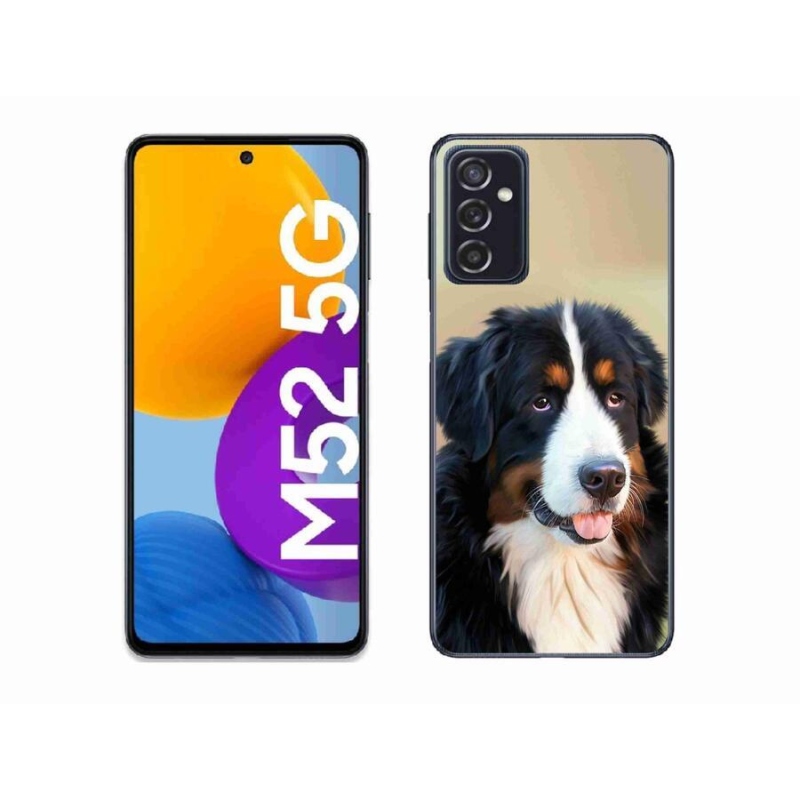 Gelový obal mmCase na mobil Samsung Galaxy M52 5G - bernský salašnický pes