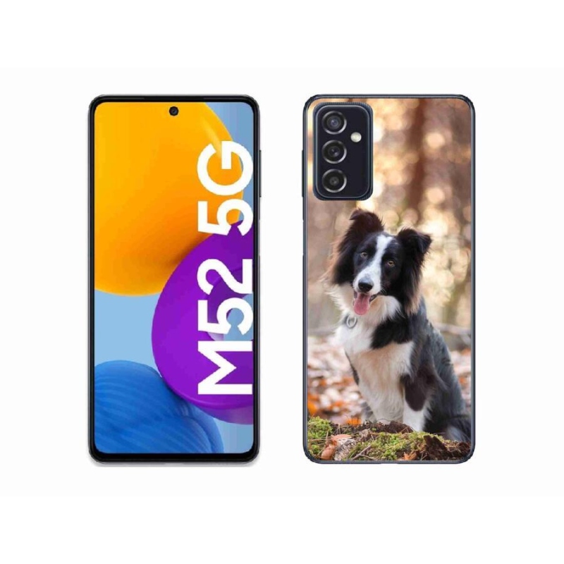 Gelový obal mmCase na mobil Samsung Galaxy M52 5G - border kolie 1
