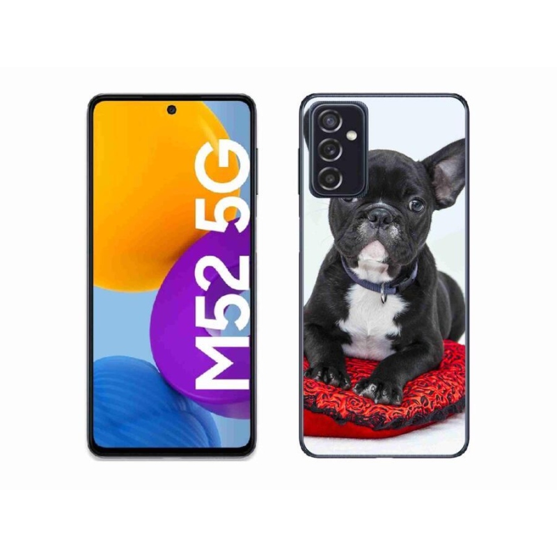 Gelový obal mmCase na mobil Samsung Galaxy M52 5G - buldok