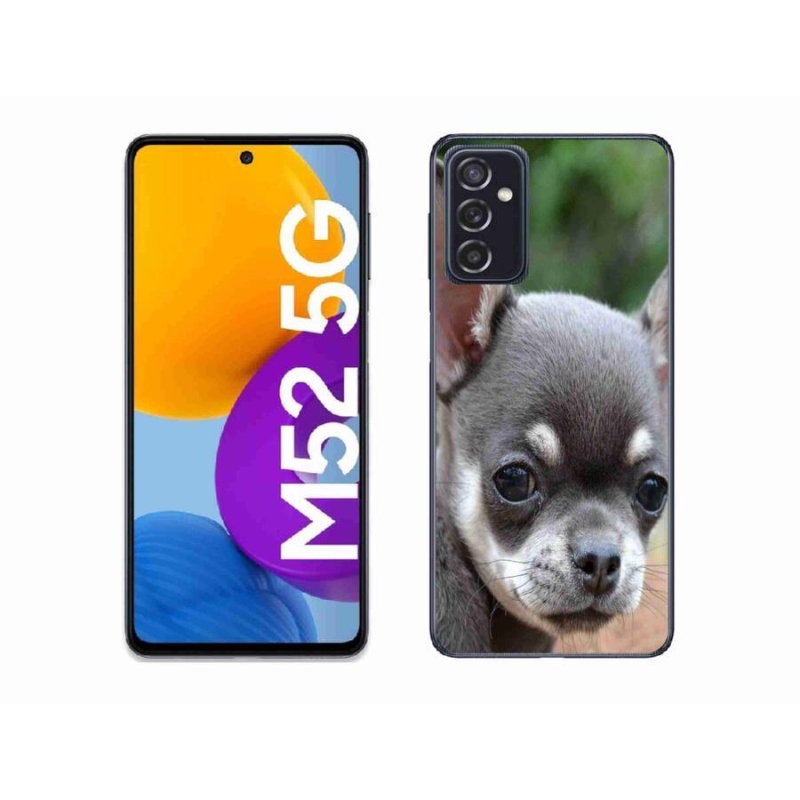 Gelový obal mmCase na mobil Samsung Galaxy M52 5G - čivava