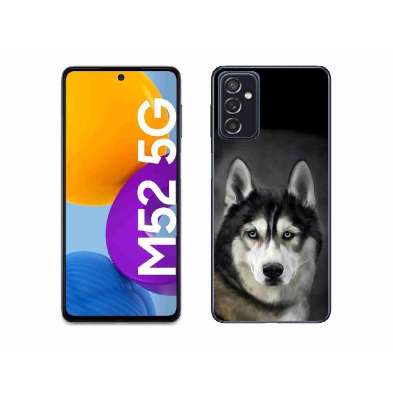 Gelový obal mmCase na mobil Samsung Galaxy M52 5G - husky