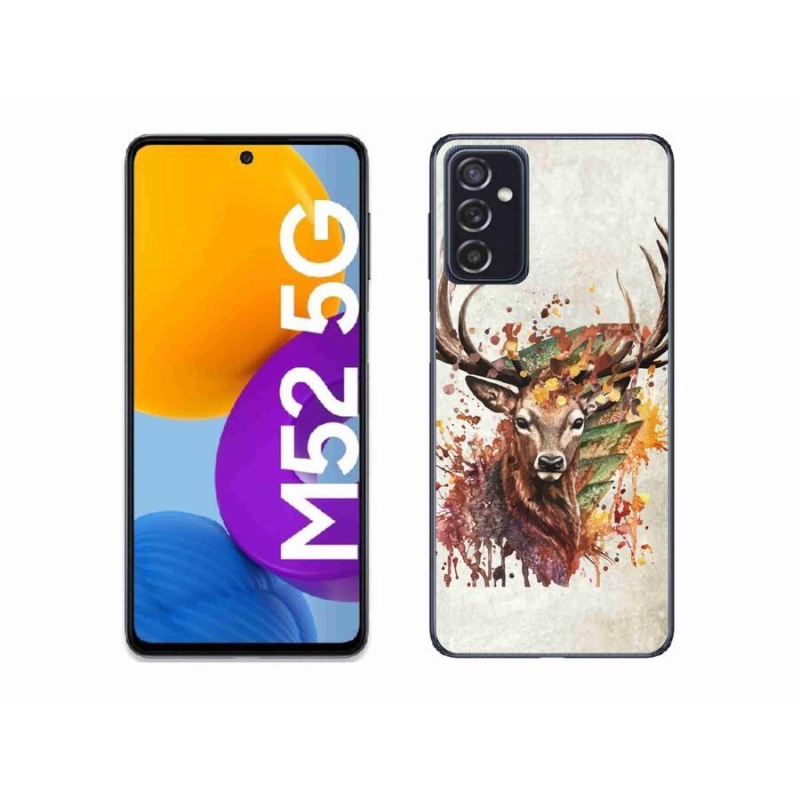 Gelový obal mmCase na mobil Samsung Galaxy M52 5G - jelen 1