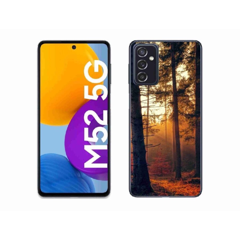Gelový obal mmCase na mobil Samsung Galaxy M52 5G - les