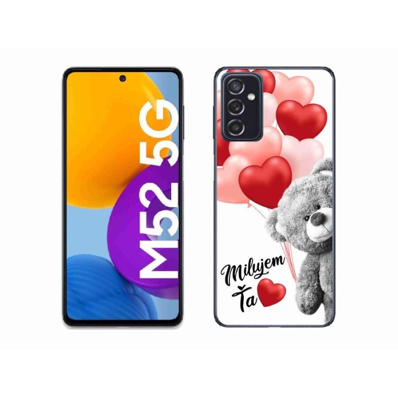 Gelový obal mmCase na mobil Samsung Galaxy M52 5G - milujem Ťa sk