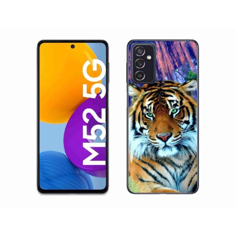 Gelový obal mmCase na mobil Samsung Galaxy M52 5G - tygr