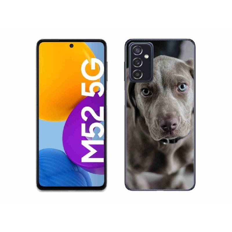 Gelový obal mmCase na mobil Samsung Galaxy M52 5G - výmarský ohař