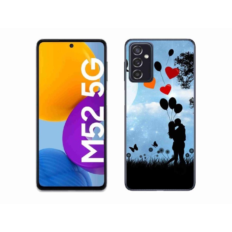 Gelový obal mmCase na mobil Samsung Galaxy M52 5G - zamilovaný pár