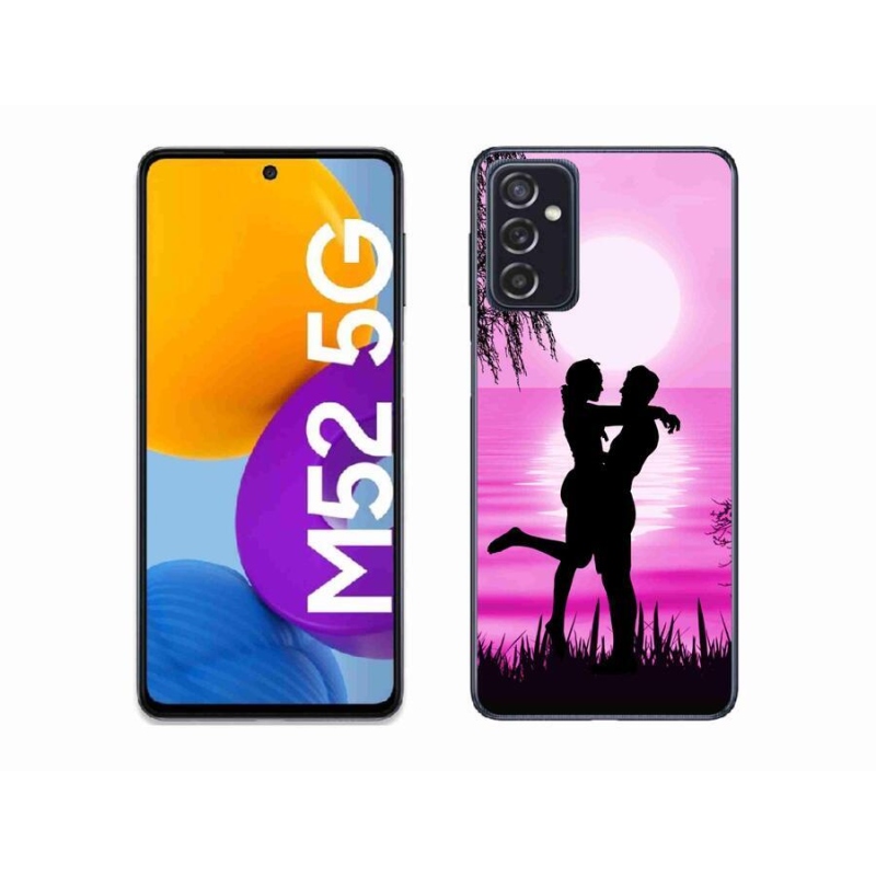 Gelový obal mmCase na mobil Samsung Galaxy M52 5G - západ slunce