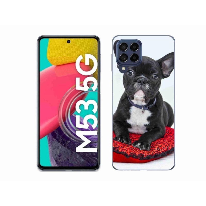 Gelový obal mmCase na mobil Samsung Galaxy M53 5G - buldok