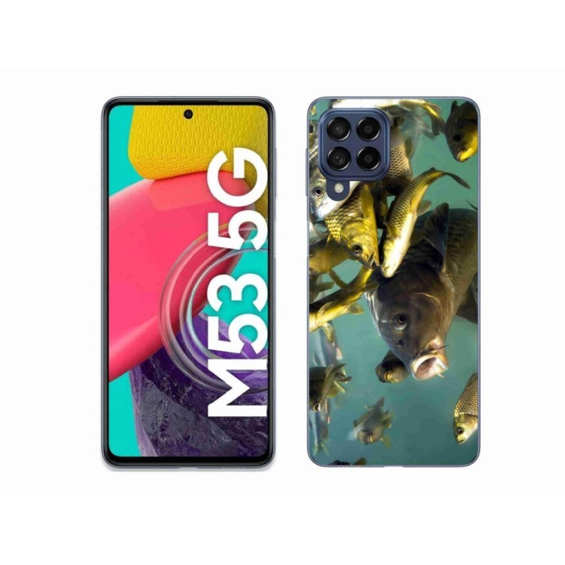 Gelový obal mmCase na mobil Samsung Galaxy M53 5G - hejno ryb