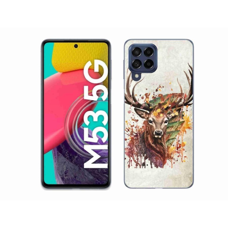 Gelový obal mmCase na mobil Samsung Galaxy M53 5G - jelen 1