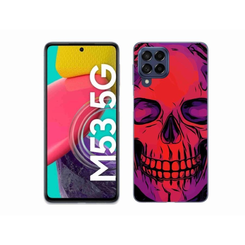 Gelový obal mmCase na mobil Samsung Galaxy M53 5G - lebka