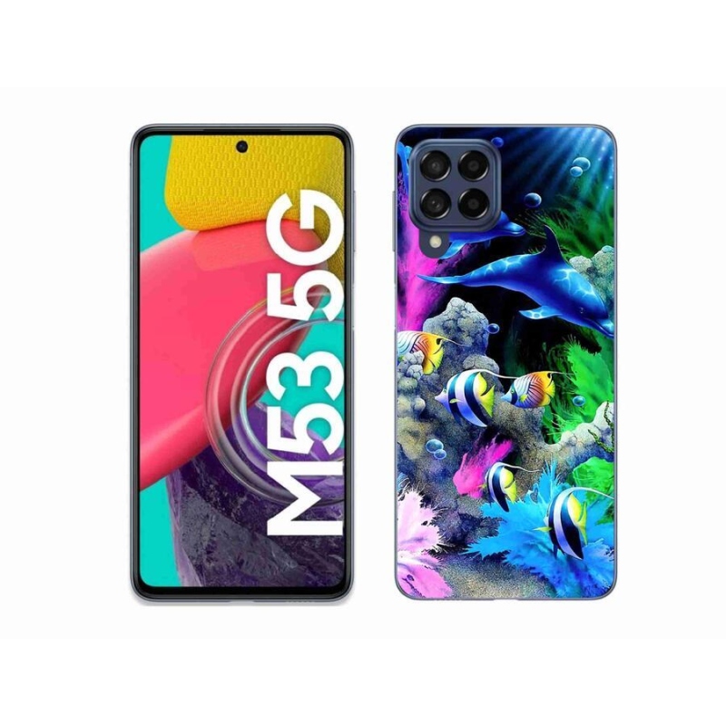 Gelový obal mmCase na mobil Samsung Galaxy M53 5G - mořský svět