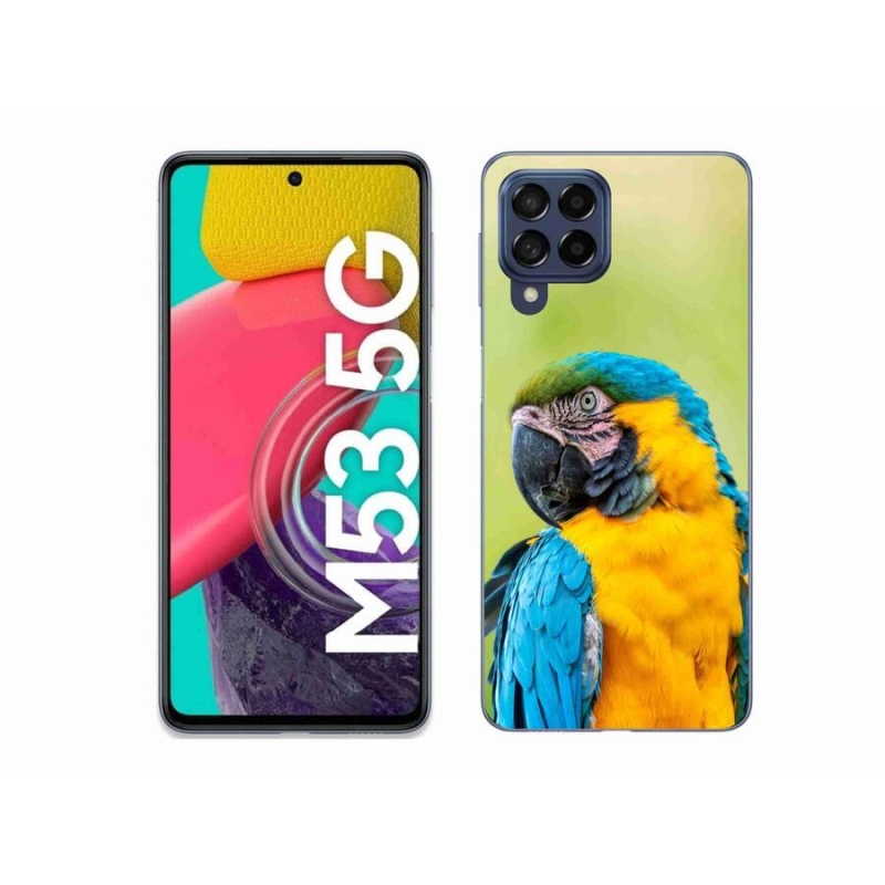 Gelový obal mmCase na mobil Samsung Galaxy M53 5G - papoušek ara 2