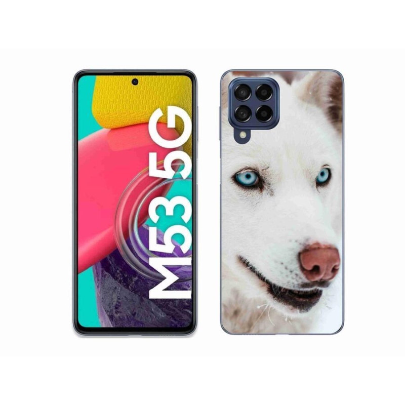 Gelový obal mmCase na mobil Samsung Galaxy M53 5G - psí pohled