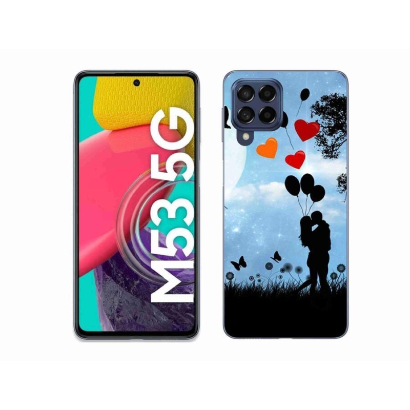 Gelový obal mmCase na mobil Samsung Galaxy M53 5G - zamilovaný pár