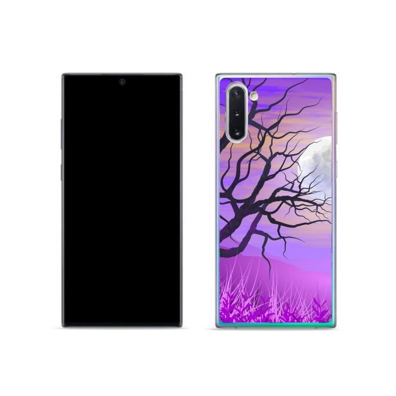Gelový obal mmCase na mobil Samsung Galaxy Note 10 - kreslený opadaný strom