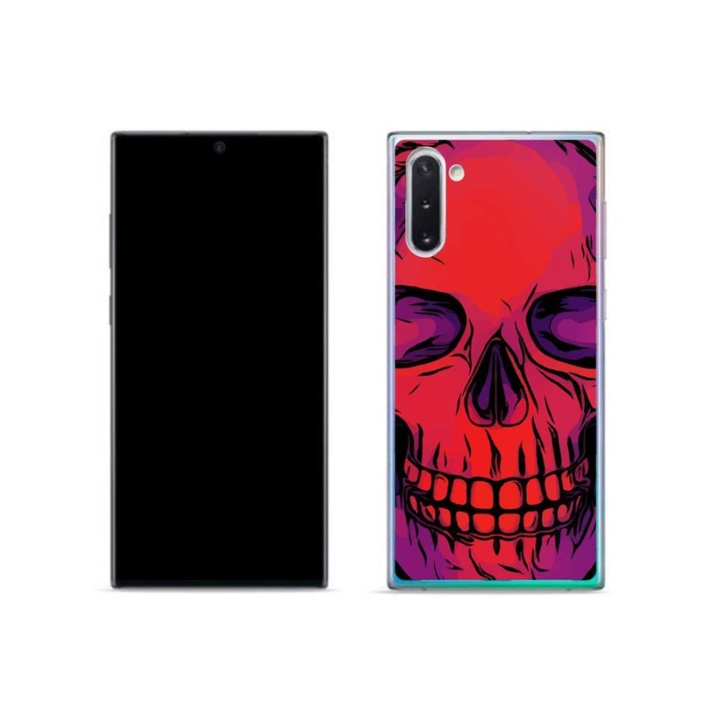 Gelový obal mmCase na mobil Samsung Galaxy Note 10 - lebka