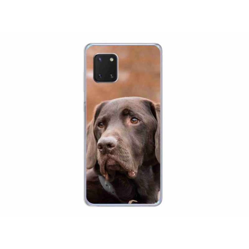 Gelový obal mmCase na mobil Samsung Galaxy Note 10 Lite - hnědý labrador