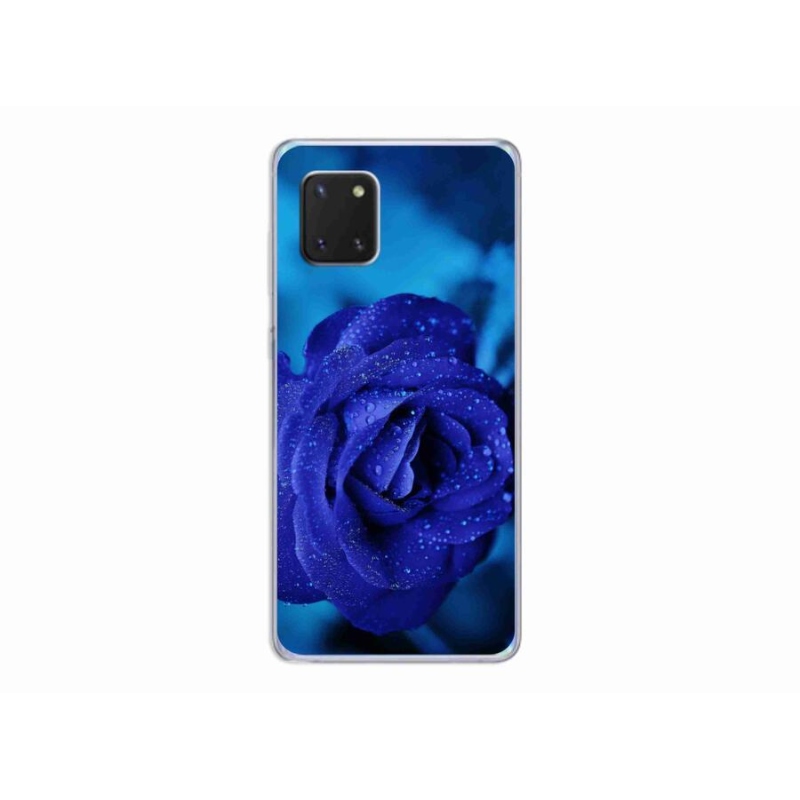 Gelový obal mmCase na mobil Samsung Galaxy Note 10 Lite - modrá růže