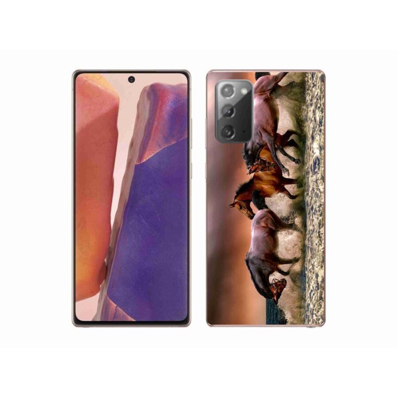 Gelový obal mmCase na mobil Samsung Galaxy Note 20/Note 20 5G - koně 1