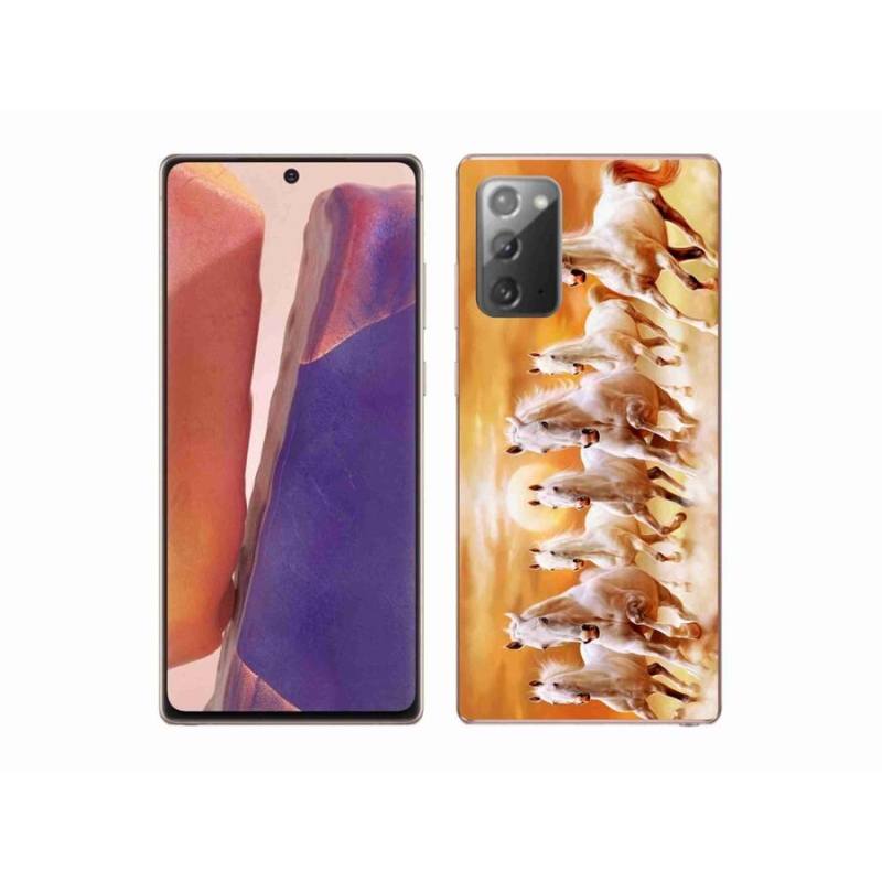 Gelový obal mmCase na mobil Samsung Galaxy Note 20/Note 20 5G - koně 2