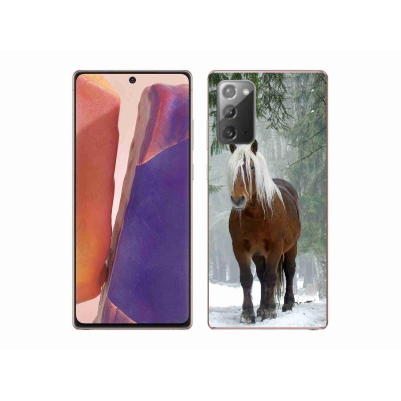 Gelový obal mmCase na mobil Samsung Galaxy Note 20/Note 20 5G - kůň v lese