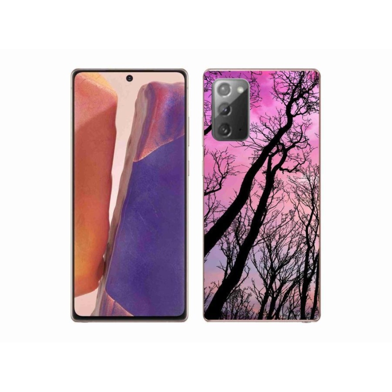 Gelový obal mmCase na mobil Samsung Galaxy Note 20/Note 20 5G - opadané stromy