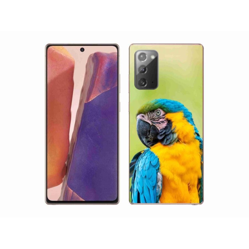 Gelový obal mmCase na mobil Samsung Galaxy Note 20/Note 20 5G - papoušek ara 2