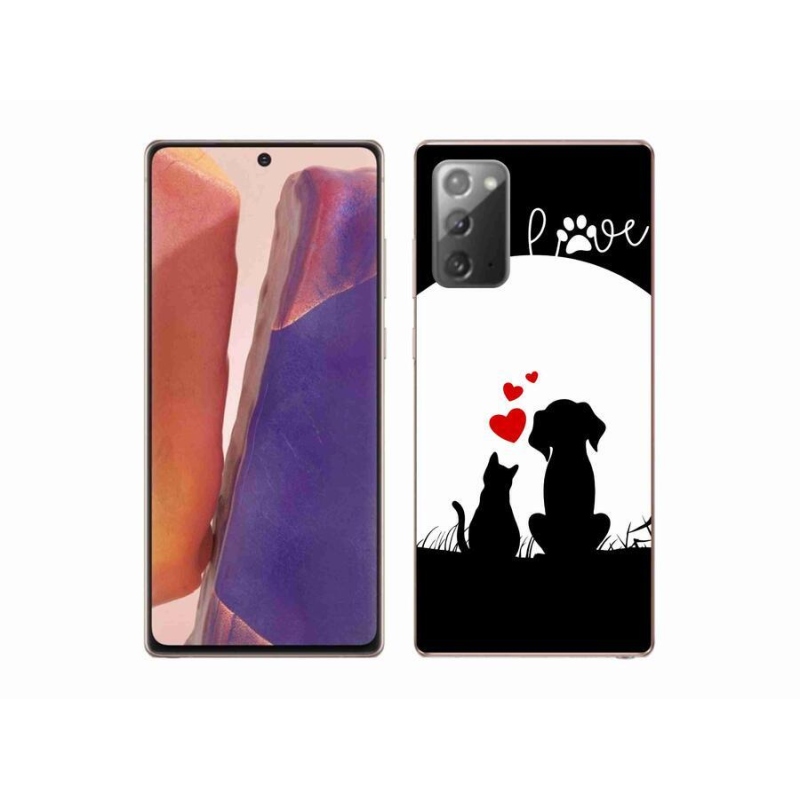 Gelový obal mmCase na mobil Samsung Galaxy Note 20/Note 20 5G - zvířecí láska