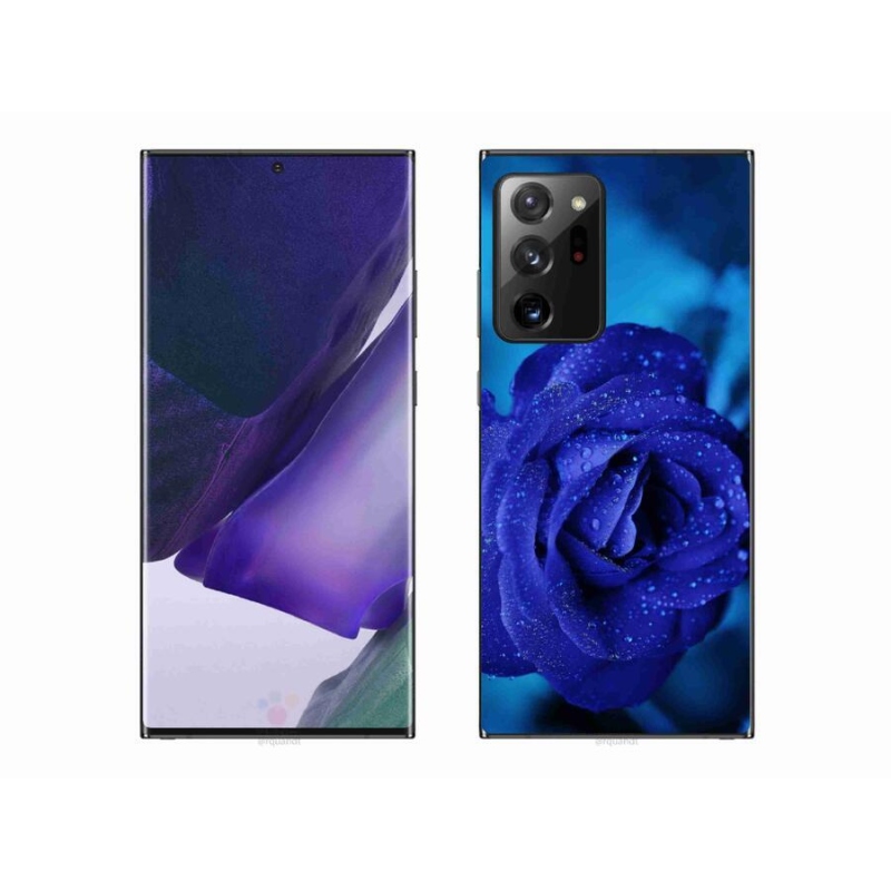 Gelový obal mmCase na mobil Samsung Galaxy Note 20 Ultra - modrá růže