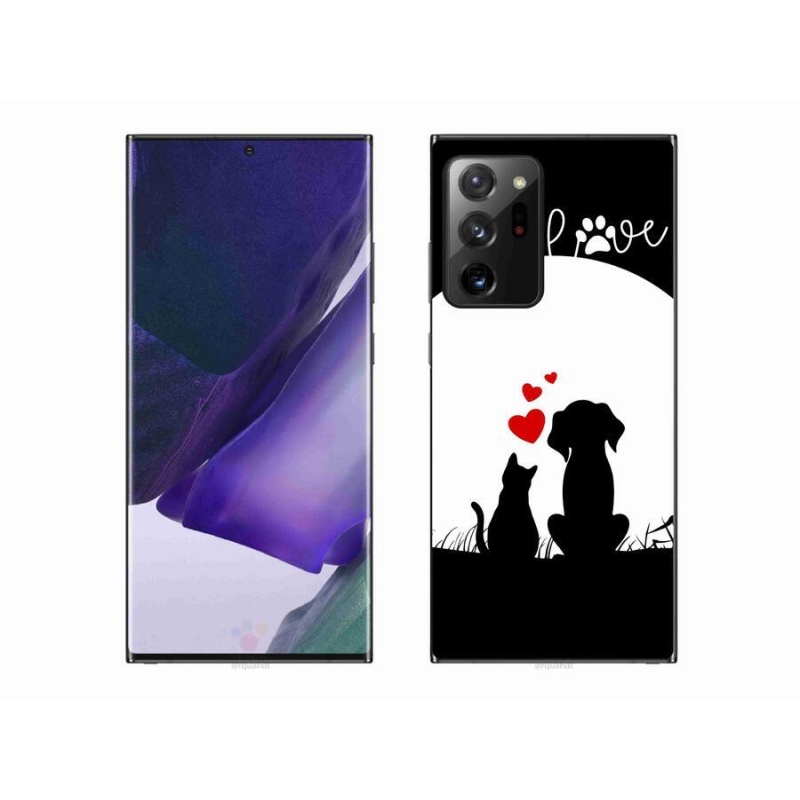 Gelový obal mmCase na mobil Samsung Galaxy Note 20 Ultra - zvířecí láska