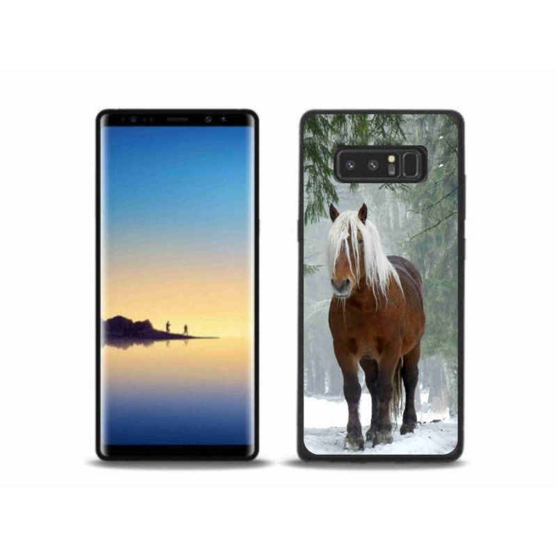Gelový obal mmCase na mobil Samsung Galaxy Note 8 - kůň v lese